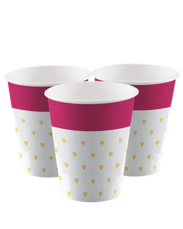 Everyday Love Heart Cups (8pk)