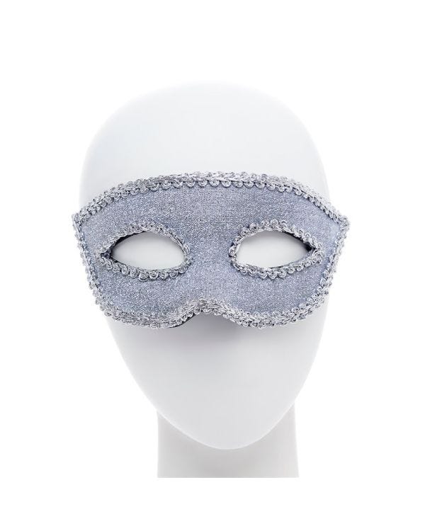 Silver Masquerade Mask with Ribbon