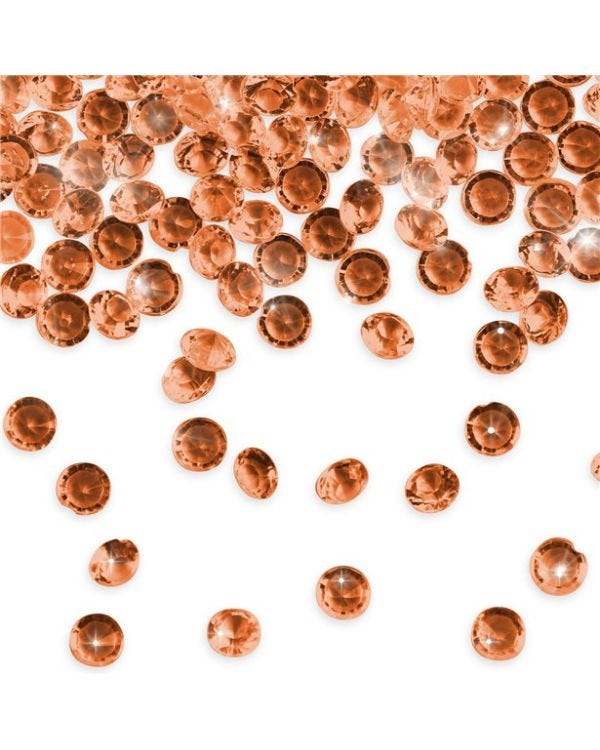 Rose Gold Table Diamantes (28g pack)