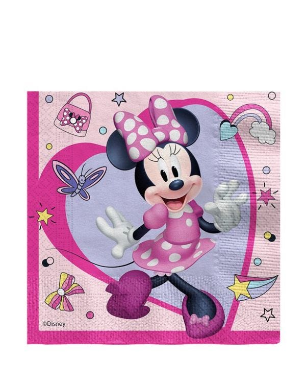 Minnie Mouse Junior Paper Napkins - 33cm (20pk)