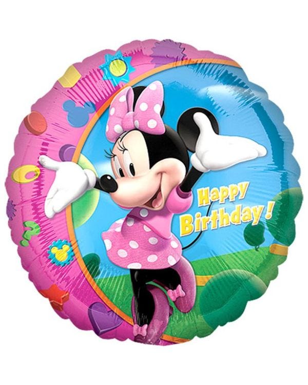 Minnie Mouse Round Foil Balloon - 18&quot;