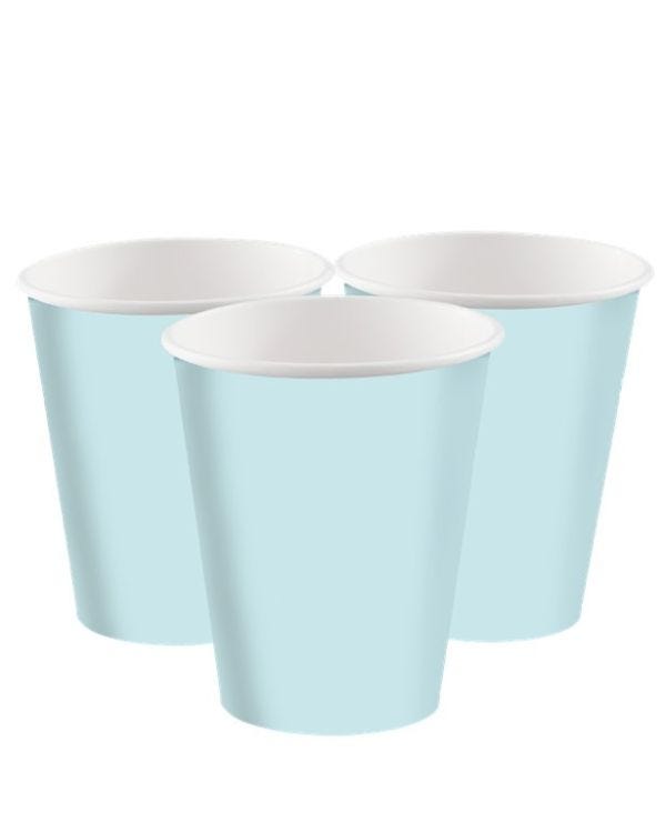 Mint Green Paper Cups - 237ml (8pk)
