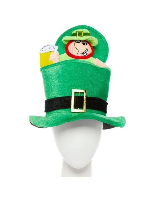St Patrick&#039;s Day Drinking Leprechaun Top Hat