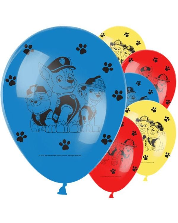 Paw Patrol Latex Balloons - 9&quot; (6pk)