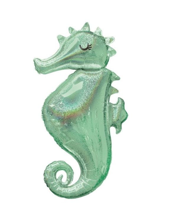 Mermaid Wishes Seahorse SuperSize Balloon - 38&quot; Foil