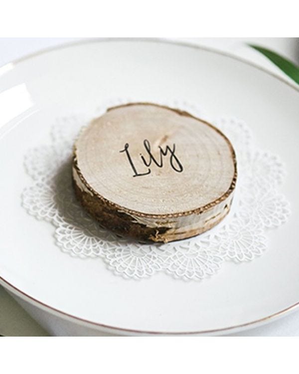 Wooden Log Place Cards (20pk)