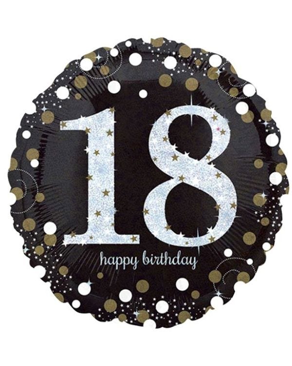 Sparkling Celebration 18th Birthday Balloon - 18&quot; Foil