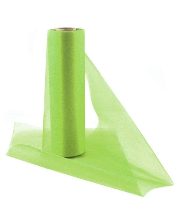 Lime Green  Organza Sheer Roll - 25m