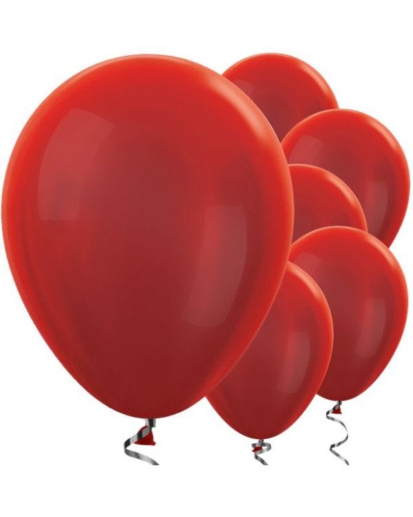 Red Metallic Balloons - 12&quot; Latex Balloons (50pk)