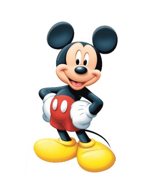 Mickey Mouse Cardboard Cutout - 107cm x 49cm