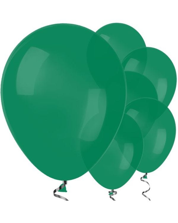 Forest Green Balloons - 12&quot; Latex Balloons (50pk)