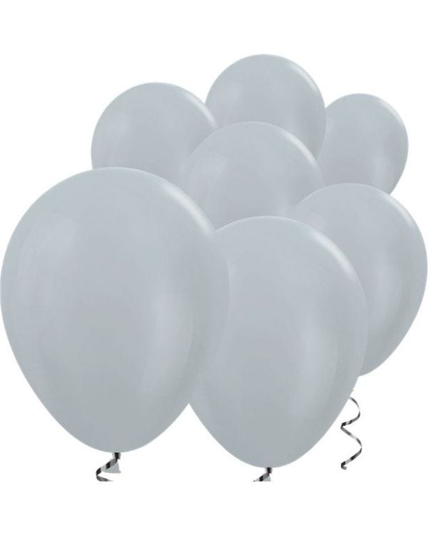 Silver Satin Mini Balloons - 5&quot; Latex Balloons (100pk)