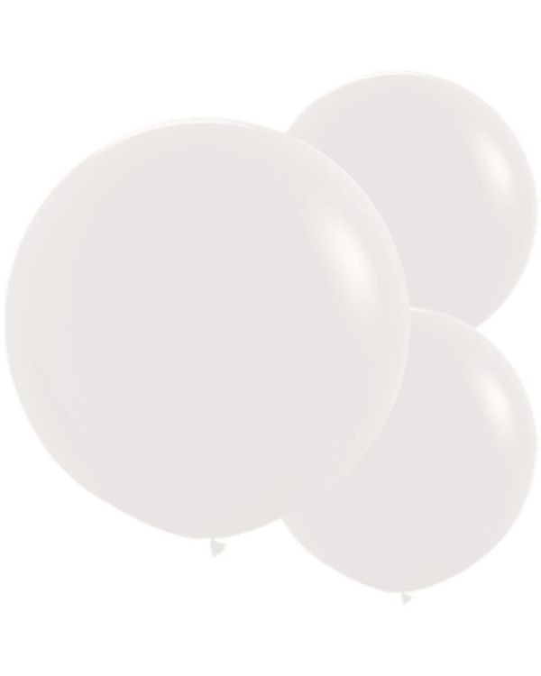 Crystal Clear Balloons - 24&quot; Latex (3pk)