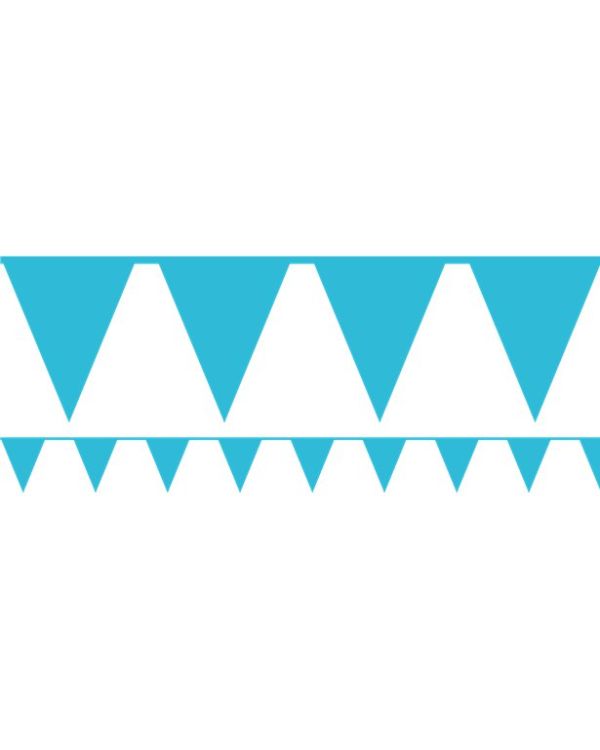 Turquoise Paper Bunting - 4.5m