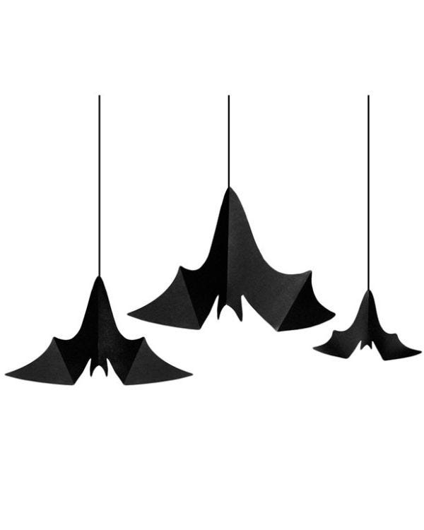 Hanging Paper Bats (3pk)
