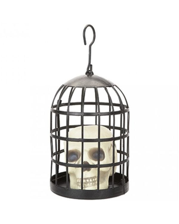 Caged Skull Prop - 35cm x 17.5cm