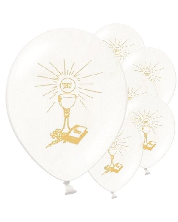 First Holy Communion Latex Balloons - 11&quot; (6pk)