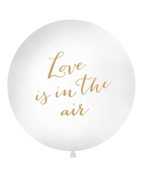 Gold Love Is In The Air Giant Balloon - 36&quot; Latex