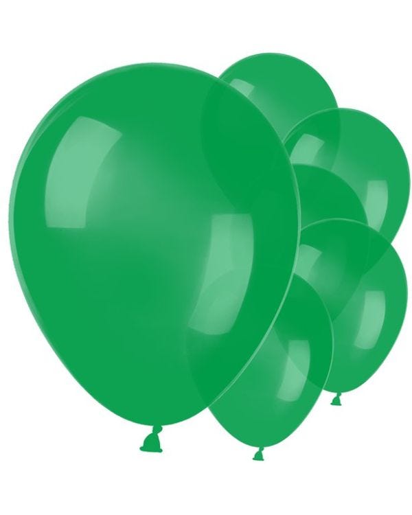 Green Metallic Latex Balloons - 11&quot; (10pk)