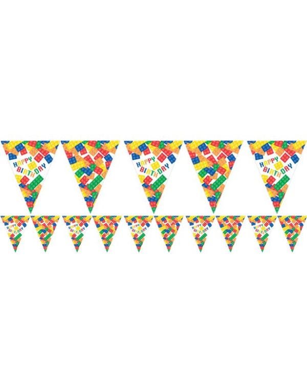Block Party Paper Flag Bunting - 3.7m