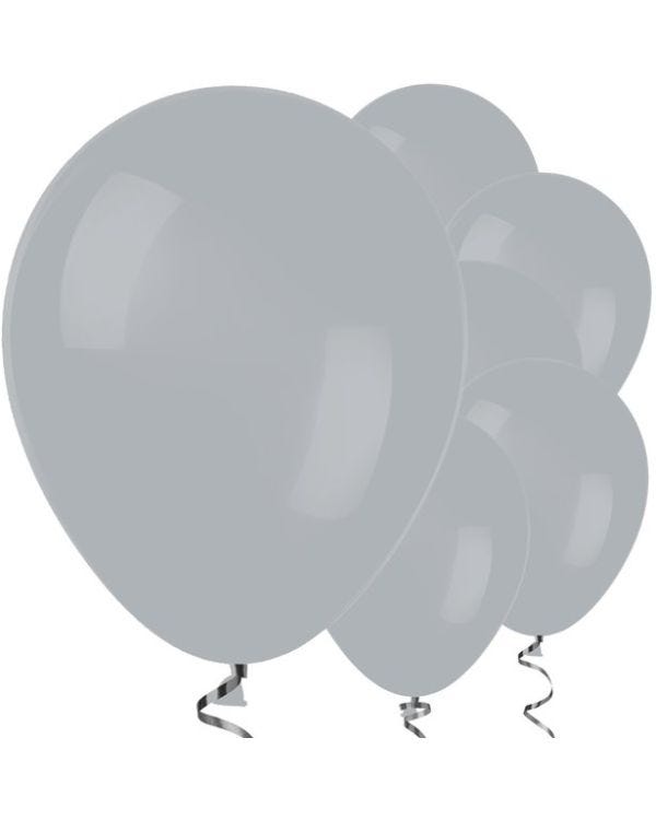 Grey Balloons - 12&quot; Latex Balloons (50pk)