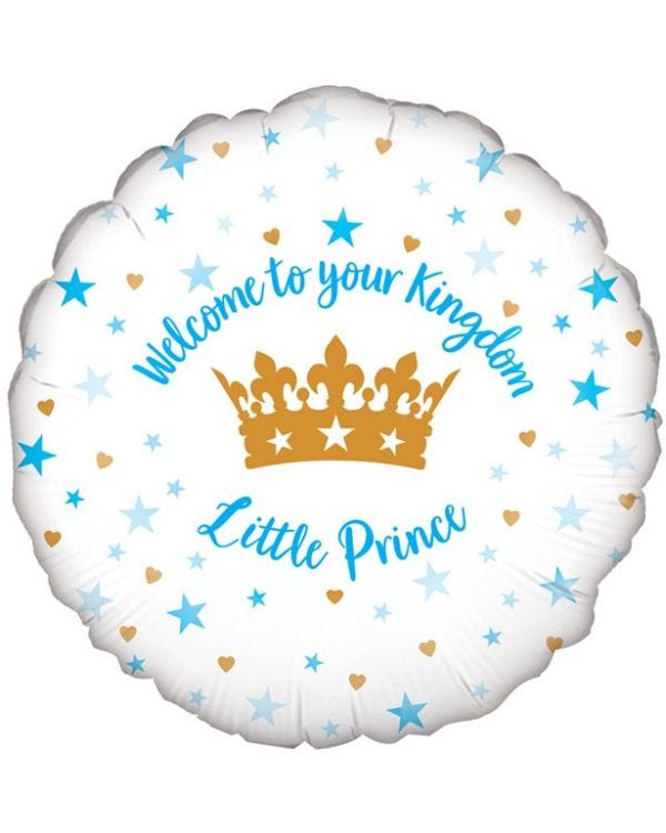 Welcome Little Prince Balloon - 18&quot; Foil