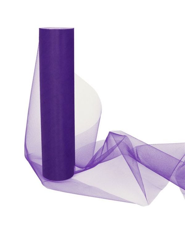 Purple Tulle Roll - 30cm x 25m