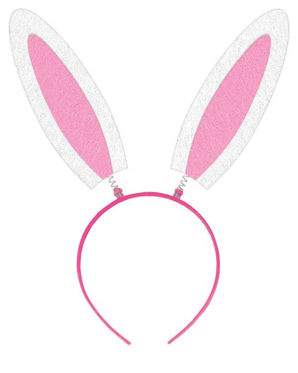 Pink Felt Bunny Ear Boppers
