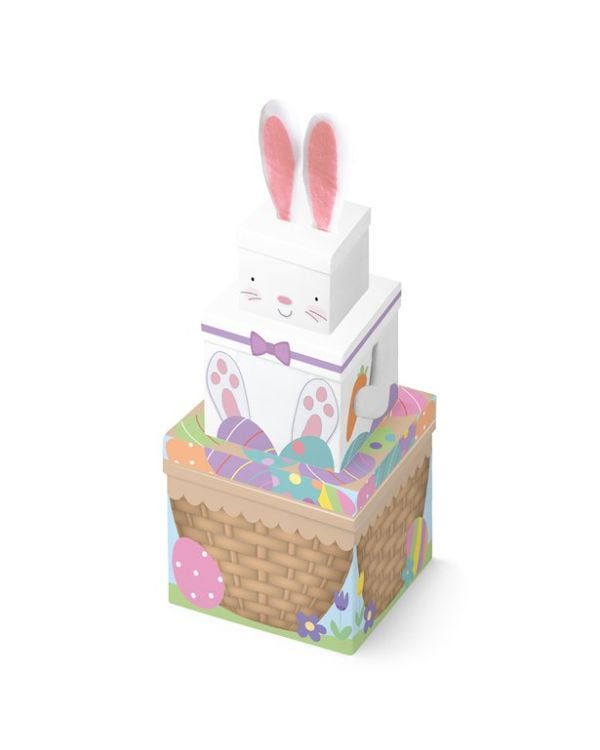 Easter Bunny Plush Stacking Boxes - 35cm