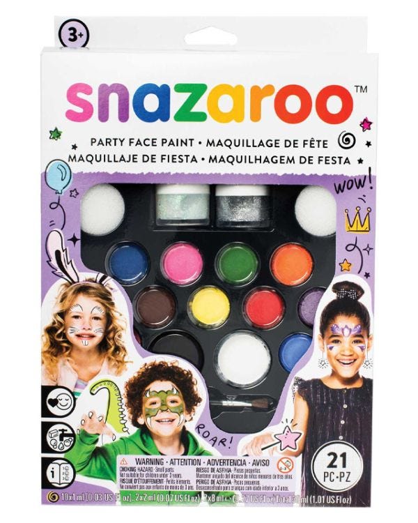 Snazaroo Party Face Paint Kit - 50 Faces