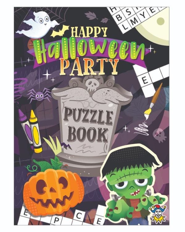 Mini Halloween Puzzle Book
