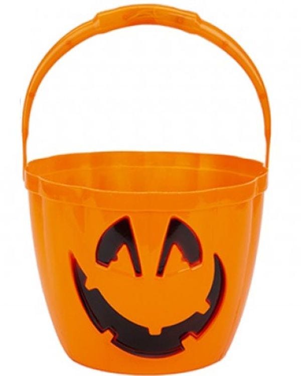 Pumpkin Treat Bucket with Light up Handle