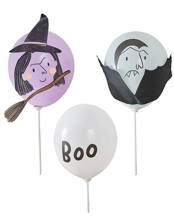 Boo Crew Characters Balloons - Latex (5pk)