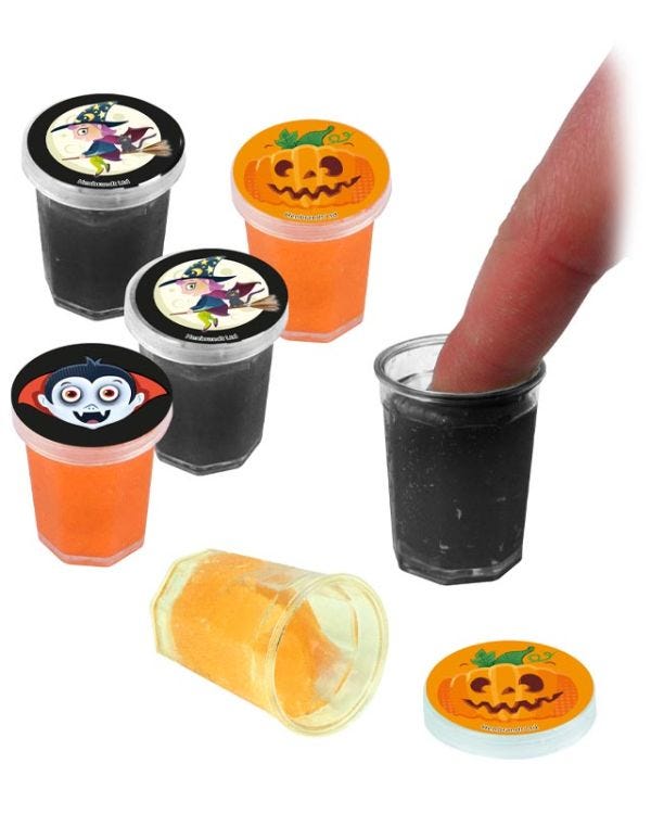 Halloween Mini Slime Tubs - Assorted