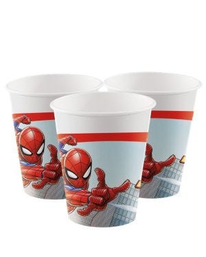 Spiderman Crime Fighter Paper Cups - 200ml (8pk)