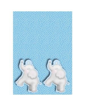 Baby Boy Wrapping Paper - 2 Sheets (50cm x 70cm) with Tags