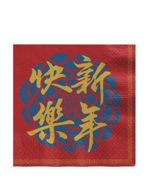 Chinese New Year Napkins - 33cm (16pk)
