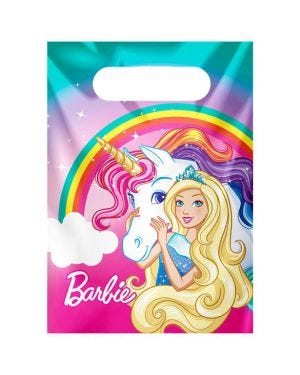 Barbie Dreamtopia Plastic Party Bags (8pk)