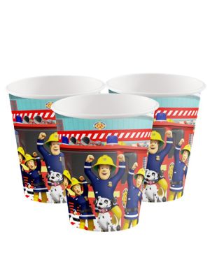 Fireman Sam Paper Cups - 250 ml (8pk)