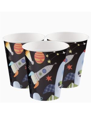 Outer Space Paper Cups - 270ml (8pk)