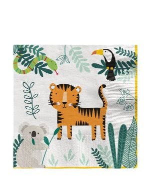 Get Wild Safari Paper Napkins - 33cm (16pk)