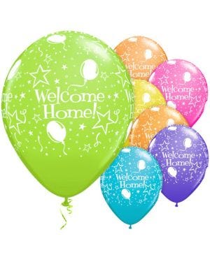 Welcome Home Assorted Stars Balloons - 11&quot; Latex (6pk)
