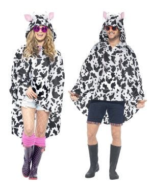 Cow Party Poncho - Adult Costume