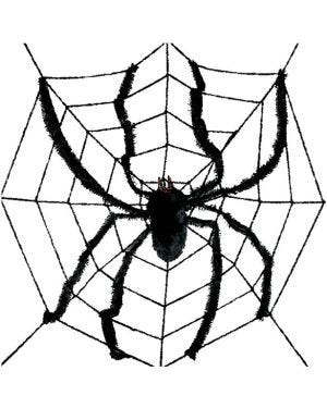 Large Spider Web &amp; Spider - 2.4m