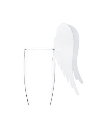 Angel Wings Glass Decoration (10pk)
