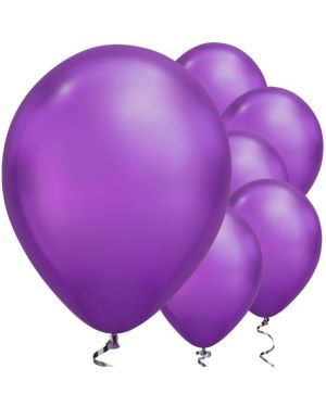 Purple Chrome Balloons - 11&quot; Latex (25pk)