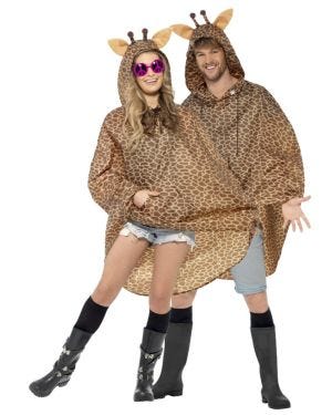Giraffe Party Poncho - Adult Costume
