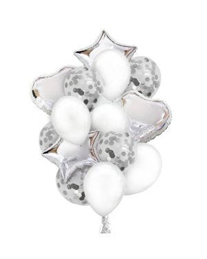 Silver Balloon Bouquet Kit