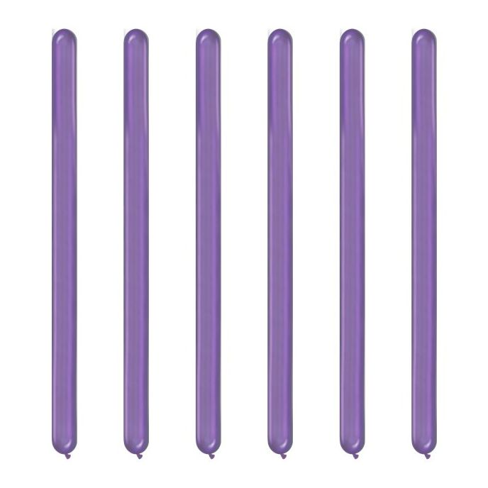 Purple Chrome Modelling Balloons - 260Q Latex