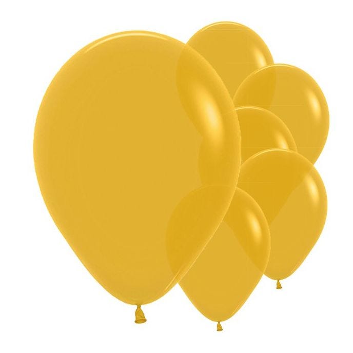 Mustard Balloons - 12" Latex (50pk)